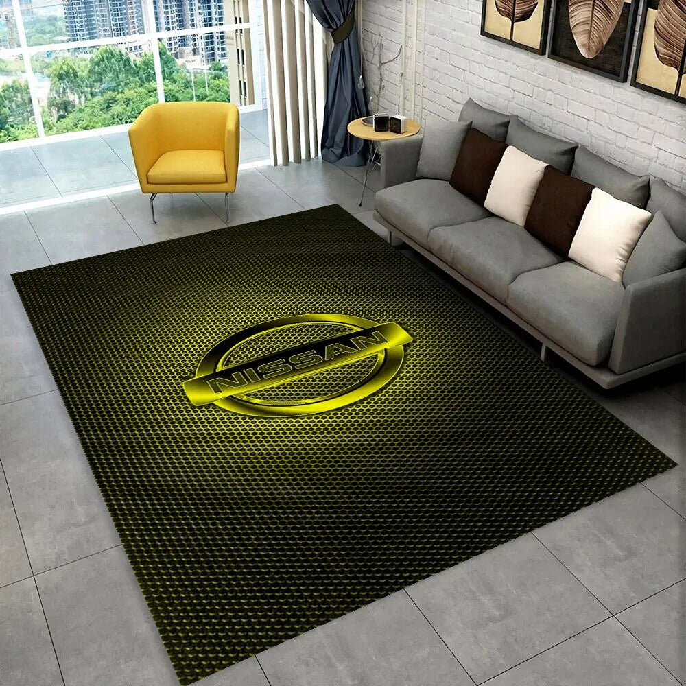 GTR Racing Car N-Nissan Logo 3D Carpet Rug for Home Living Room Bedroom Sofa Motorcycle Doormat Decor,kid  Area Rug Floor Mat