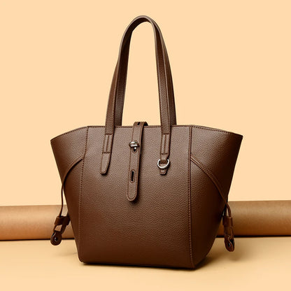 Luxury Brand PU Leather Shoulder Bags Women Fashion Large Capacity Handbag Elegant Crossbody Purse For Ladies Casual Office Tote