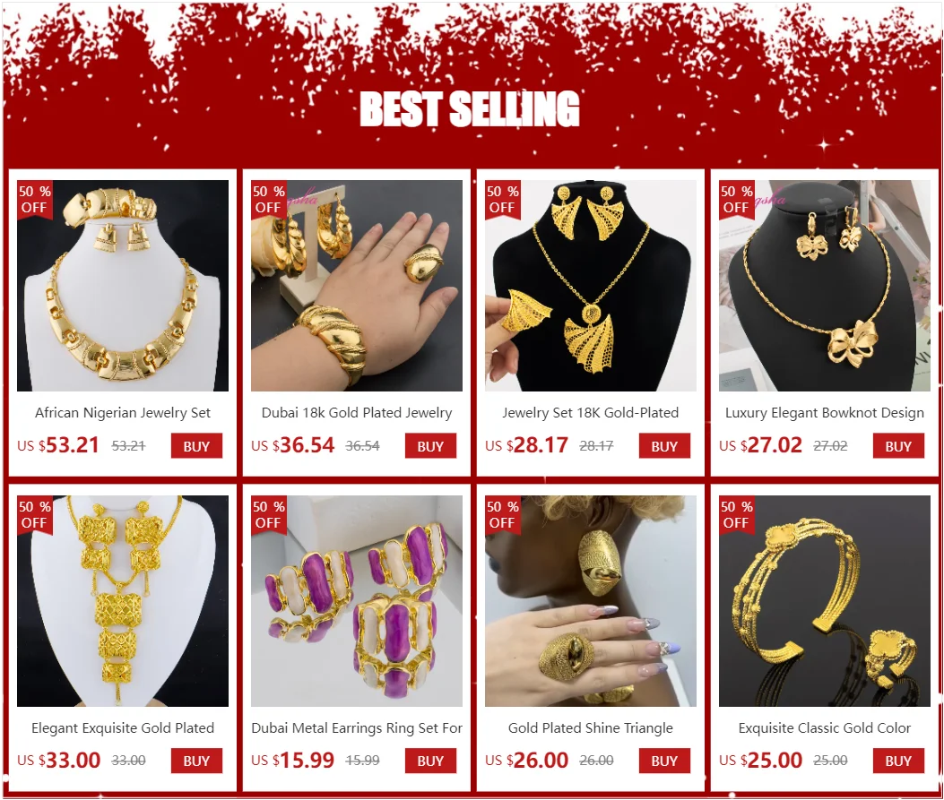 Fashion Silver Gold Color Hollow Shape Necklace Earrings Bracelet Ring Set for Women Exaggerated Design Jewelry Gift for Party