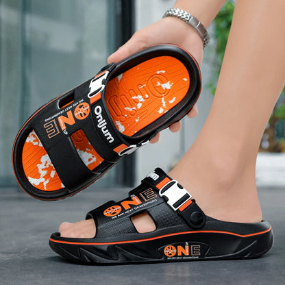 Summer Men's Slippers Outdoor Sandals Beach Comfortable EVA Soft Slides Clogs Casual Garden Shoes Men Women Indoor Home Slippers