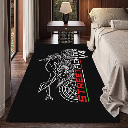 Motorcycle LOGO D-Ducati Floor Mat Rectangle Anti-slip Home Soft Badmat Front Door Indoor Outdoor Mat Hotel Decor Mat