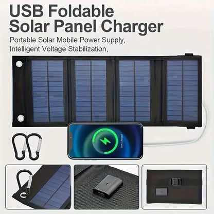 Portable USB Foldable Solar Panel Folding Solar Panels For Travel Mobile Phone Charging Bank Flashlight Fan Mobile Phone Battery