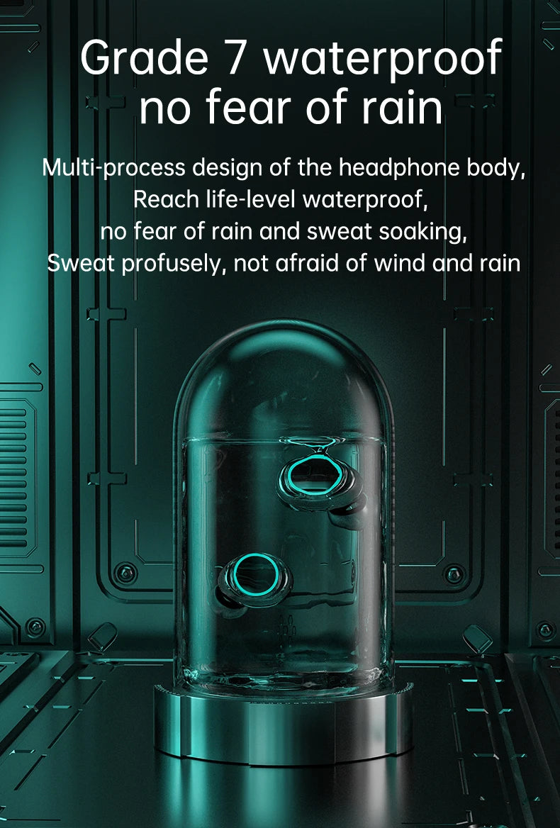 M25 TWS Wireless Headphones Bluetooth 5.3 Earbuds with LED Display Stereo, Touch Control & Noise Reduction Stereo Sound Headset