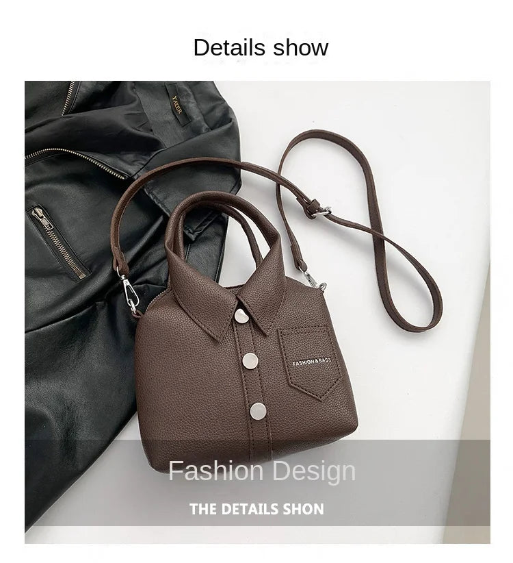 PU Square Compact Shoulder and Crossbody Bags Zipper Unique Design High Quality Hand Bags for Women 2026 Designer Style Bolso