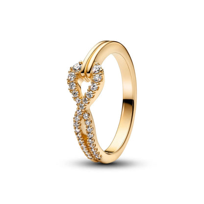 Luxury Original 925 Sterling Silver Heart-shaped Bow Flower Ring fit Women's High-end Jewelry Parties Valentine's Day Gifts