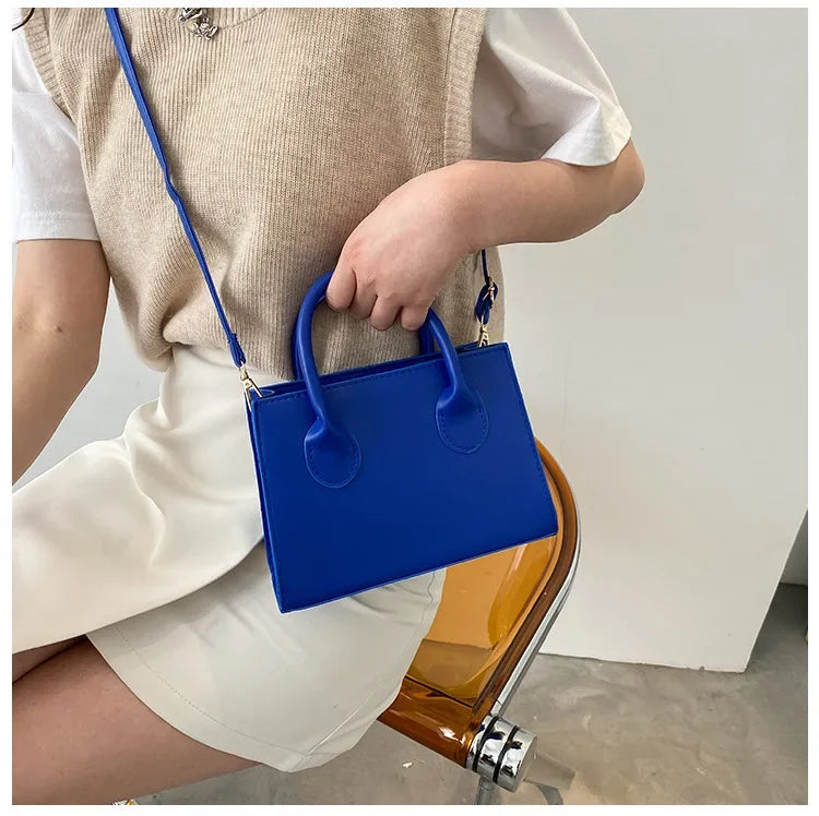 Minimalist Black Small Square Bag All-Match Top Handle Purse Classic Shoulder Bag for Work Women Handbags Crossbody Bags Purse
