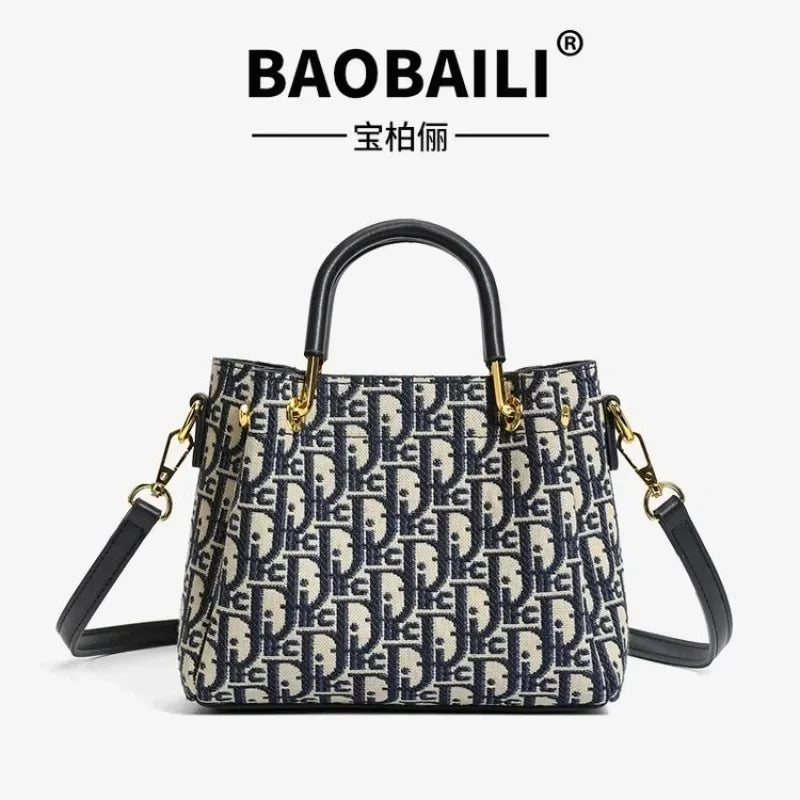 Elegant Ladies Tote Bag Handbags Leather By Luxury Brand Famous Designer Popular Classic For Women Fashion