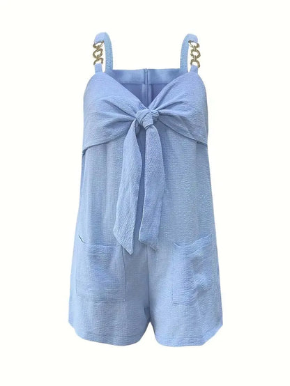 Summer Casual Fashion Halter Short Pants Jumpsuit Women's Overalls Stylish Comfortable One-Piece Suit for Women