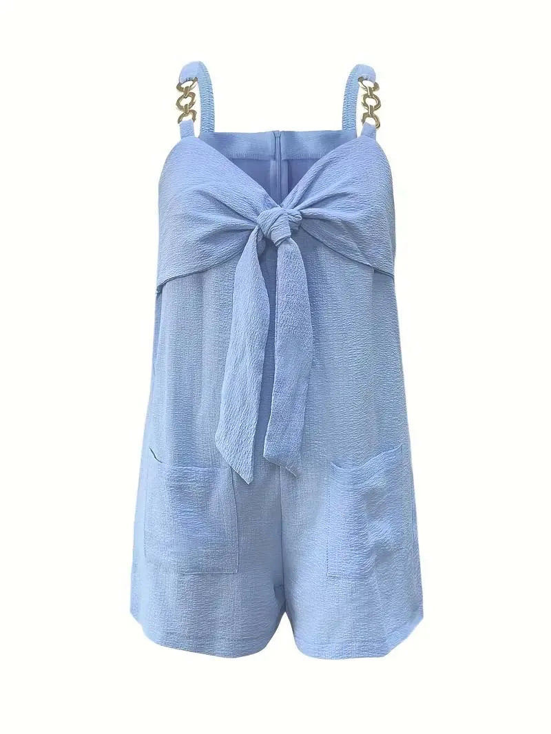Summer Casual Fashion Halter Short Pants Jumpsuit Women's Overalls Stylish Comfortable One-Piece Suit for Women