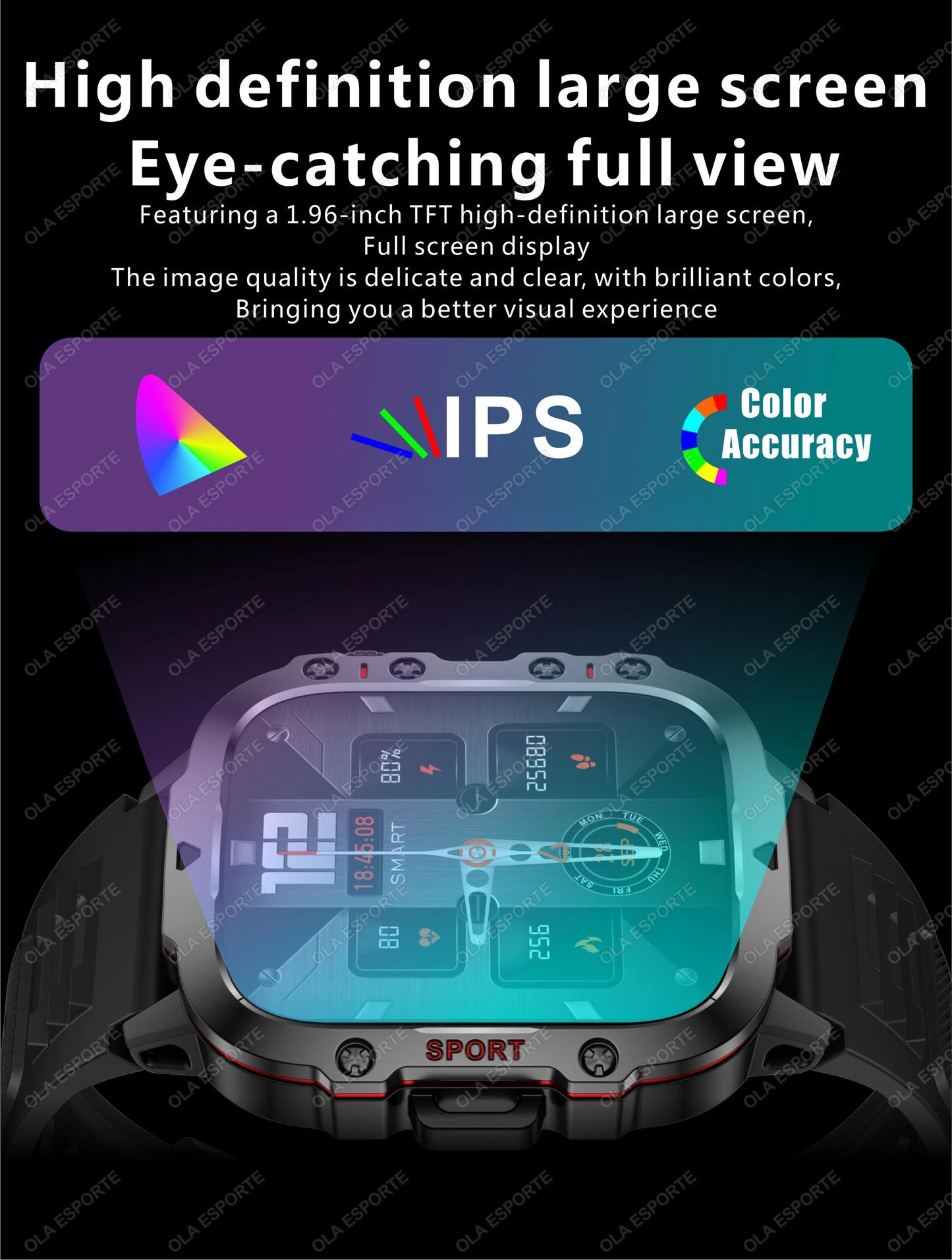 2025 New Military Smart Watch Men IP68 5ATM Outdoor Sports Fitness Tracker Health Monitoring 1.81Inch Bluetooth Calls Smartwatch