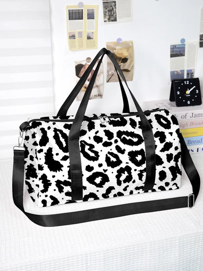 Popular Youthful Striped spots 3D Print Barrel Shape Crossbody Outdoor Sports Bags Gym Yoga Bag Large Capacity Travel Bags