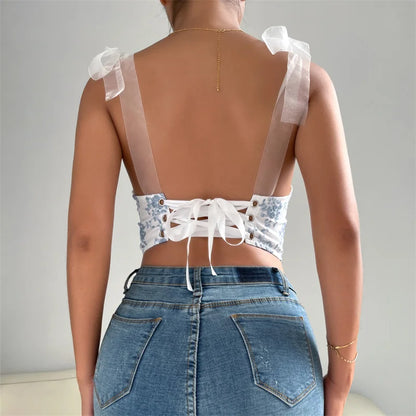 Sexy Summer Cropped Shirt Women Corset Camis Club Shaper Ladies Crop Tops Ropa Blusas Tank Top Woman Clothing Camiseta Mujer