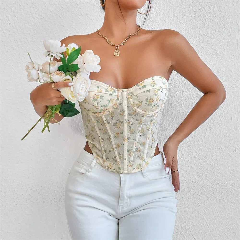 Sexy Summer Cropped Shirt Women Corset Camis Club Shaper Ladies Crop Tops Ropa Blusas Tank Top Woman Clothing Camiseta Mujer