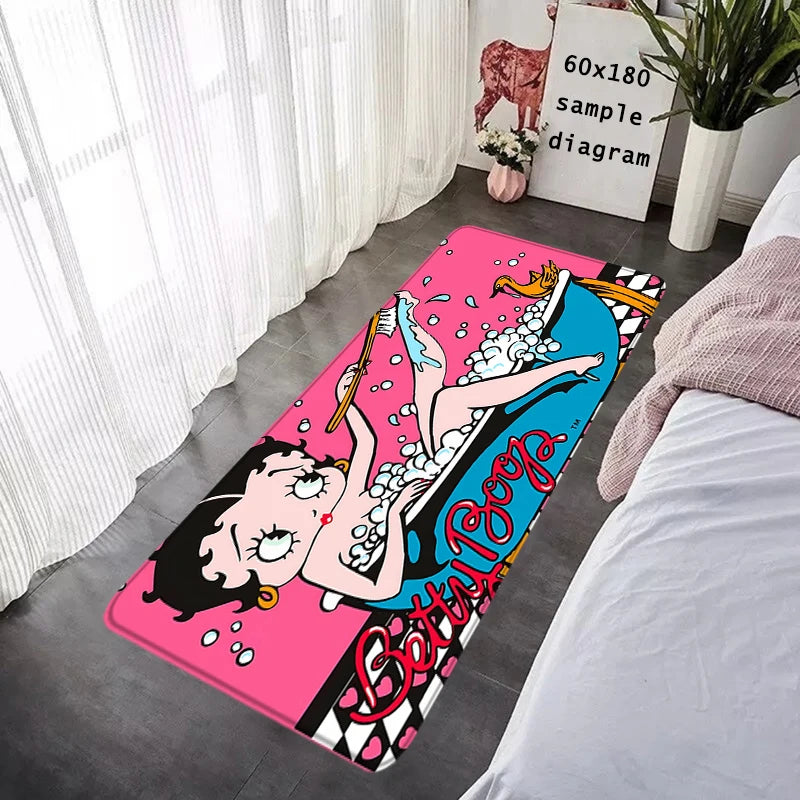 House Entrance Doormat Bettys Boops Hallway Carpet Living Room Rugs Foot Carpets Bathroom Rug Floor Mats Non-slip Home Decor