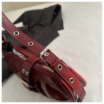 England Style Bags For Women Luxury Designer Handbags And Purses New In Polyester Vintage Rivet Small Underarm Shoulder Bag