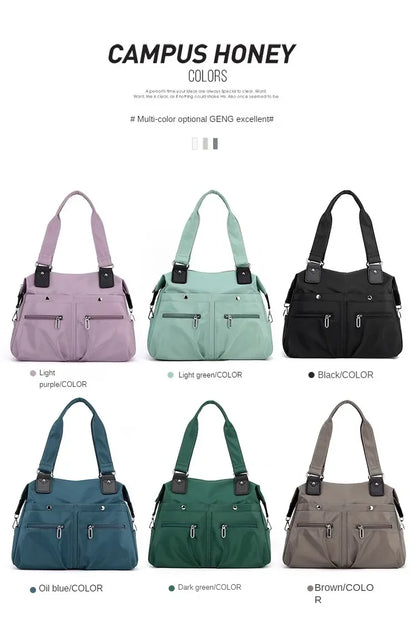 Tote Bag Handbag Shoulder Bag for Women Nylon Waterproof Large Capacity Shopping CrossBody Bag Ladies Messenger Bags Handbags