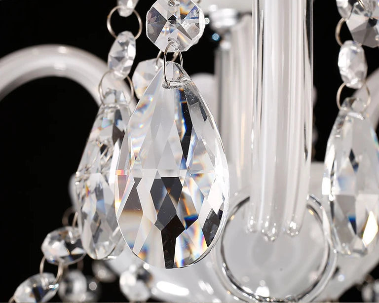 Vintage Elegant Ceiling Lamps Crystal Lustre Chandelier Living Room Dining Table Light Led Hanging Chandelier Home Appliance