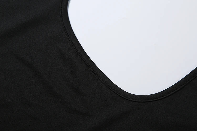 Cutenew Classic Fashion Rompers Women Backless Sexy Halter Low-Neck Sleeveless Stretch Simple Trend Midnight Club Streetwear
