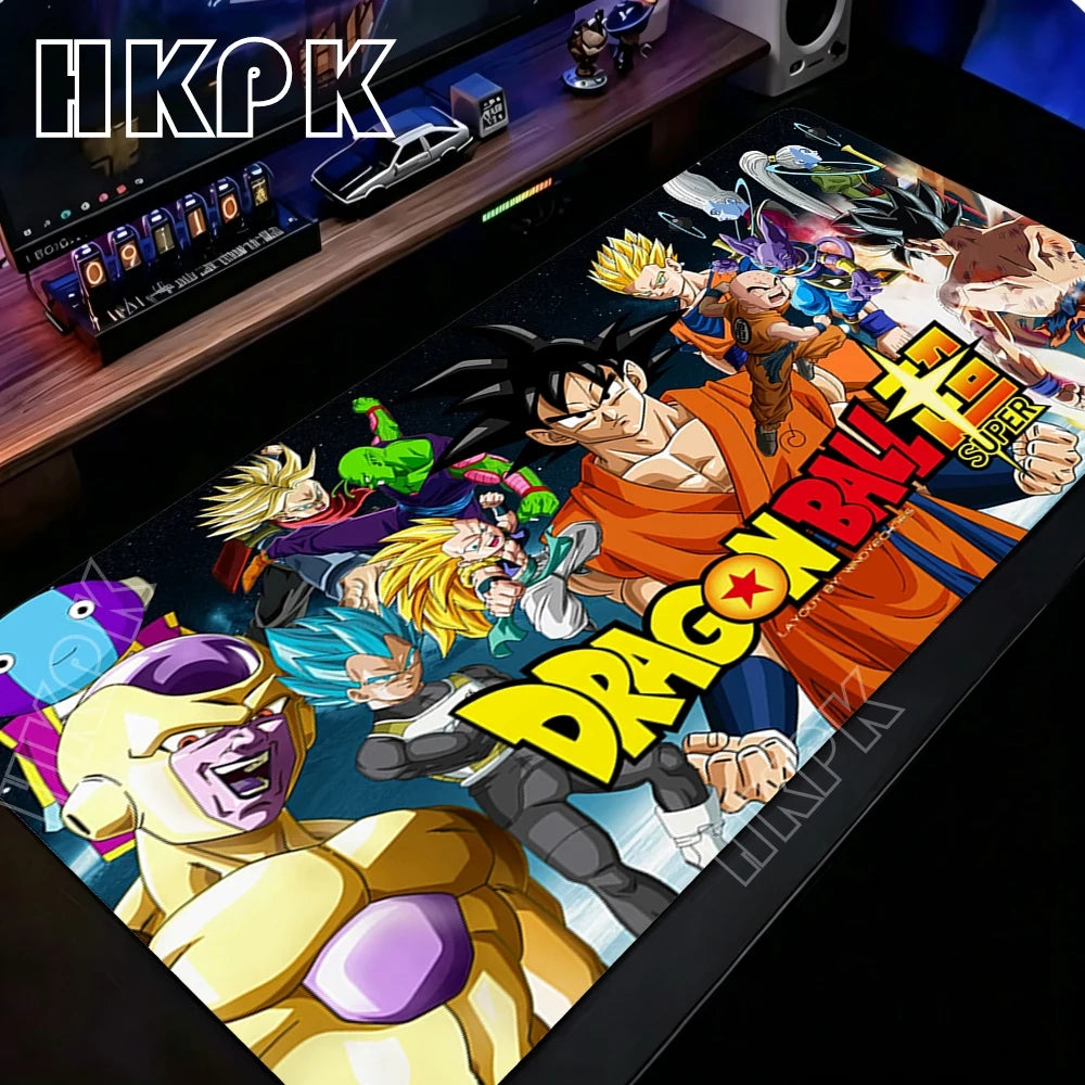 XXL Large Computer Non-slip Anti-fray Mousepad Home Company Office Decoration Rugs Speed Dragon Ball Goku Gamer Keyboard Deskmat