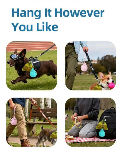 Stainless Steel Water Bottle Outdoor Dog Walking Folding Portable Water Cup With Lanyard Hook LeakProof Dog Water Drink Bottle