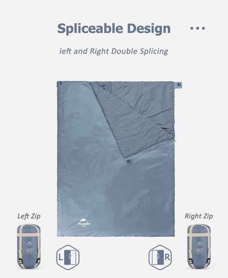 Naturehike Sleeping Bag LW180 Ultralight Cotton Sleeping Bag Waterproof Hiking Sleeping Bag Summer Outdoor Camping Sleeping Bag