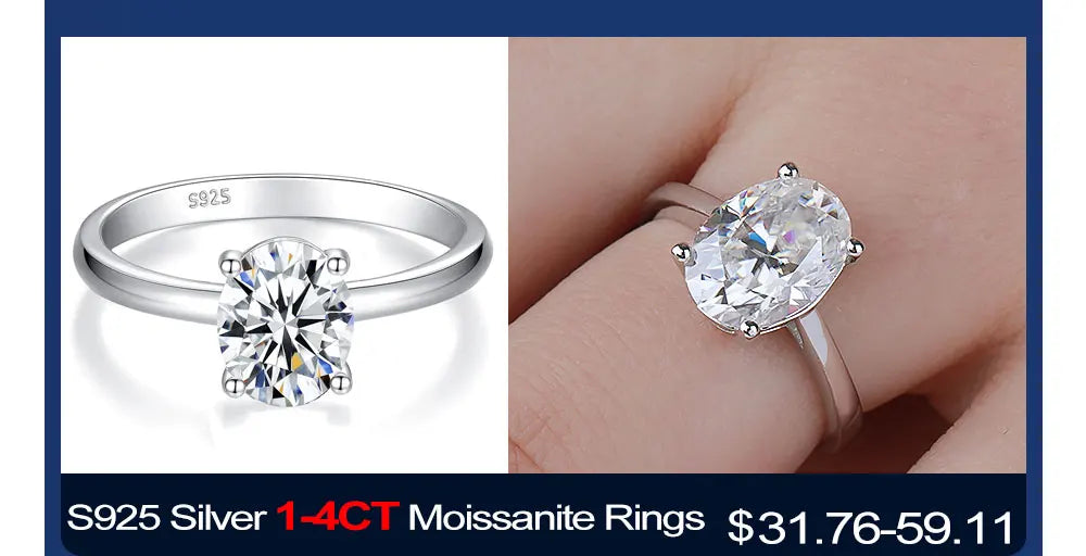 0.5-5ct Oval Cut Moissanite Stud Earring for Women D Color Sparkling Diamond 925 Sterling Silver Ear Studs Party Jewelry Gifts