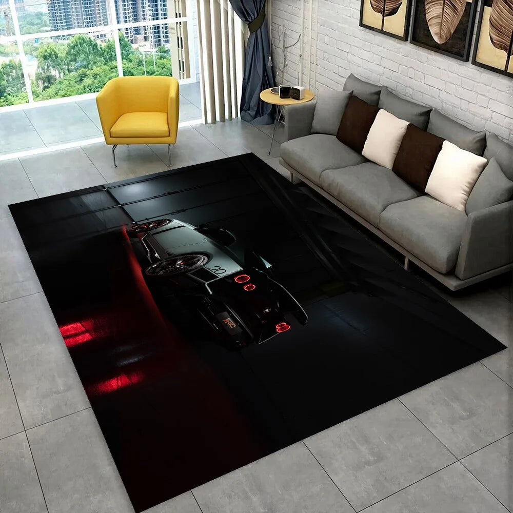 GTR Racing Car N-Nissan Logo 3D Carpet Rug for Home Living Room Bedroom Sofa Motorcycle Doormat Decor,kid  Area Rug Floor Mat