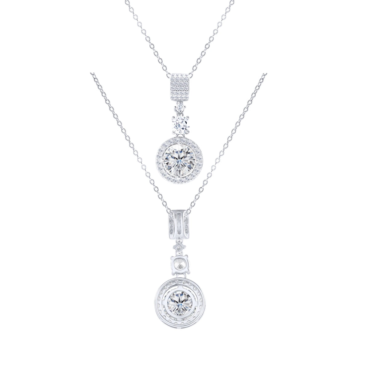 TY 5CT DColor Moissanite 925 Sterling Silver Pendant Necklace Fine Jewelry Necklace Women Fashion Accessories For Party Wedding