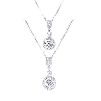 TY 5CT DColor Moissanite 925 Sterling Silver Pendant Necklace Fine Jewelry Necklace Women Fashion Accessories For Party Wedding