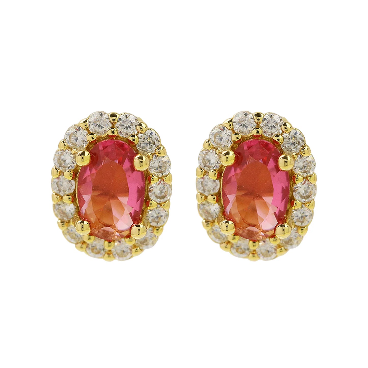 Colorful 12 Month Birthstone Rhinestone Stud Earrings For Women Crystal Ladies Fashion Weddings Banquet Jewelry Accessories