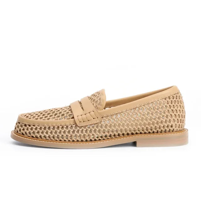 Not Logo Woman's Shoes: Mules with None Fabric, Sticking Design, Adult Round Toe Flats, Tabis Shoes - Discount