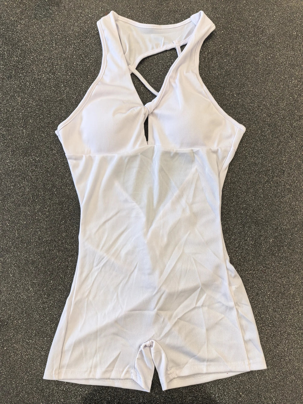 Women's Sexy Backless Rompers Criss Cross Bodycon One Piece Halter Hips Lifting Yoga Bodysuit Short Jumpsuits With Chest Pads