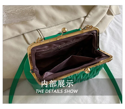 New Summer Women's Shoulder Bag Thick chain Handbag Sense of luxury Ladies Clouds Crossbody Messenger Bags Designer PU Women Bag
