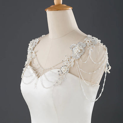 Bridal Jewelry Diamond Shoulder Chain Crystal Necklace Bolero Bridal Covered Body Chain Wedding Accessories Women Shrugs SG10
