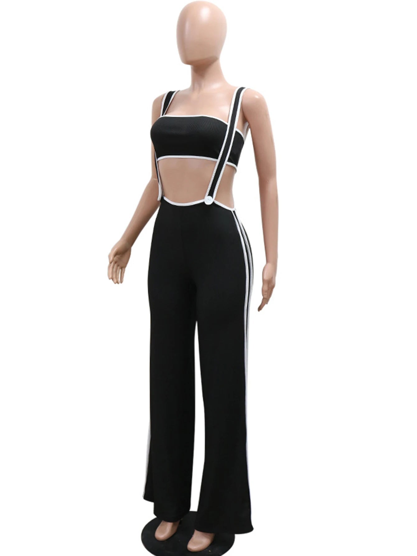 Sexy jumpsuit women pants summer casual Pants set jumpsuits Wide leg pants body party club outfits bodysuit Two pieces overalls
