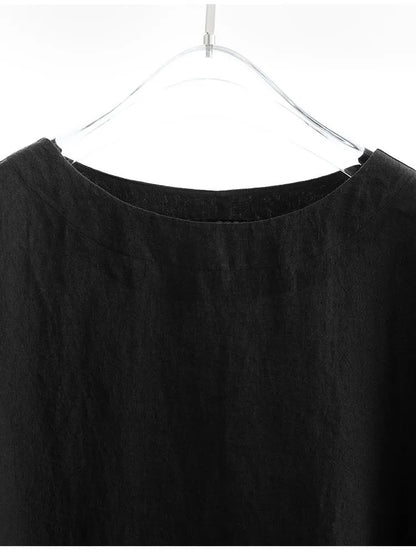 Plus-Size Women's Clothing~Hemp Long-Sleeved Shirt, Casual Sun-Protective Top, New Spring/Summer 2026 Style