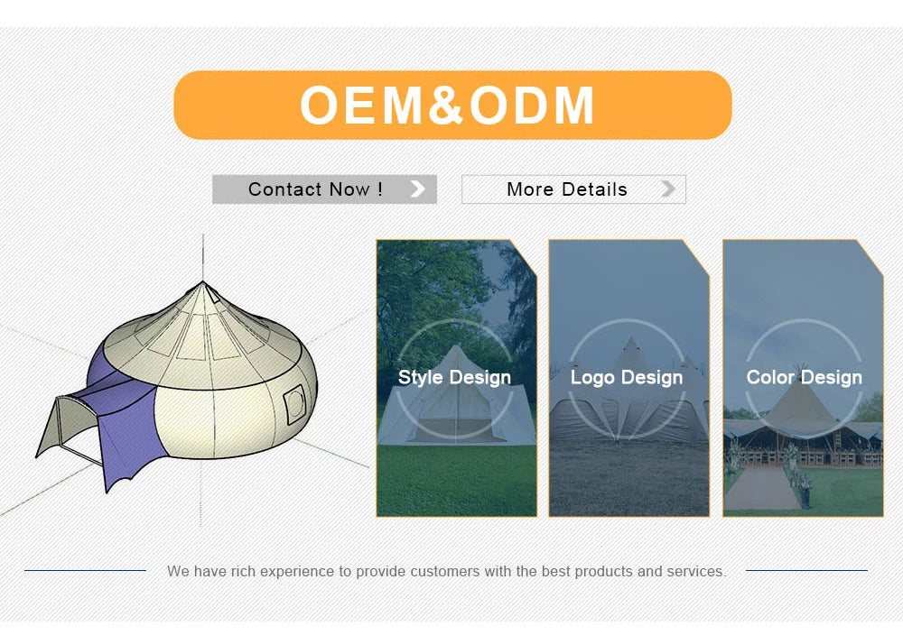 Tents Camping Outdoor Heavy Duty Luxury 6m Geodesic Dome Tent Glamping Dome With Bathroom