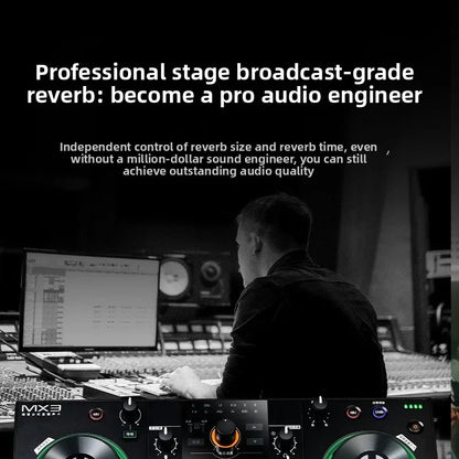 MX3 Recording Card Equipment,live streaming equipment  Complete Set of Mixer Microphones,Universal Condenser Microphones