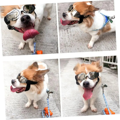 1pc Dog Sunglasses with Uv Foldable for Dogs Pet Eyewear with Strap Black Pet for Outdoor Activities Dogs Accessories