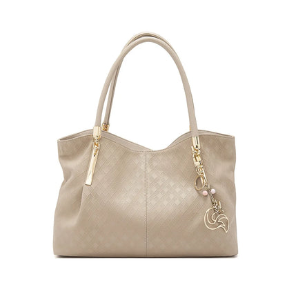 FOXER 2026 New Women's Shoulder Bag Genuine Leather Elegant Female Tote Large Bag Fashion Handbag Commuter Luxury Gift