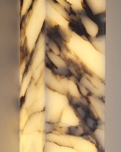 Cuboid Natural Marble Wall Lamp Art Design Dimmable Indoor Parlor Bedroom Stairs Bathroom Lighting