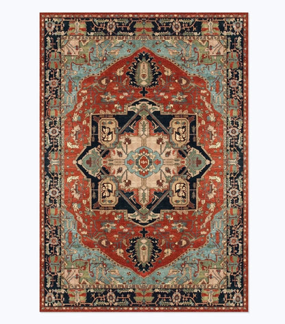 American Retro Style Rugs for Bedroom Large Area Living Room Decoration Anti-slip Carpet Washable Lounge Floor Mat Home Soft Rug