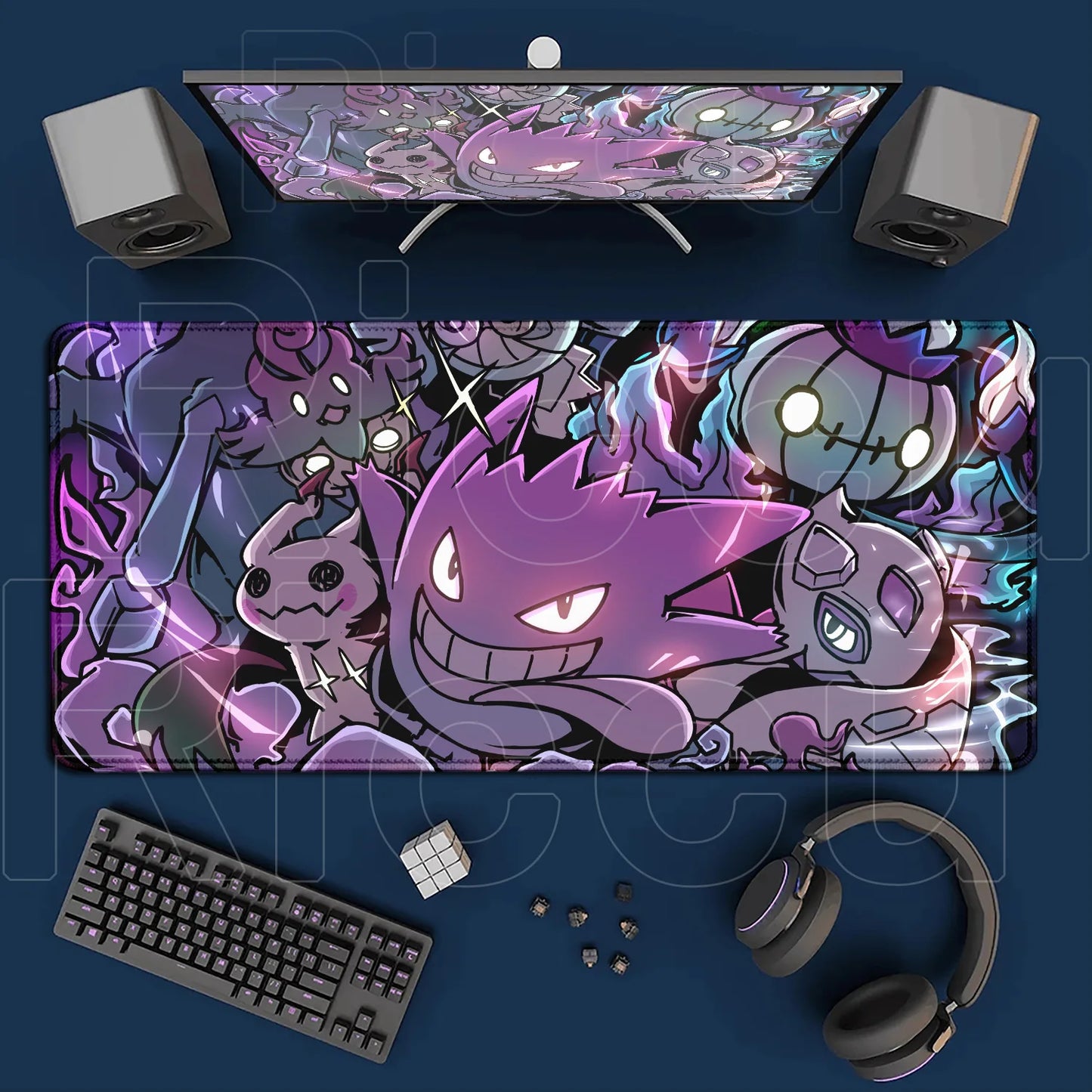 Gaming Anime P-Pokemons Gyarados Mousepad Large Non-slip Rubber Mouse Pad Gamer XXL 900x400mm Pc Keyboard Desk Mouse Mat Carpet
