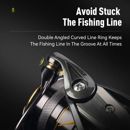 Kingdom Micro Fly Pro Fishing Spinning Reel Ultra Light 8+1 Sealed Bearings 160g 8KG Max Drag 5.2:1 Gear Ratio Fishing Reel