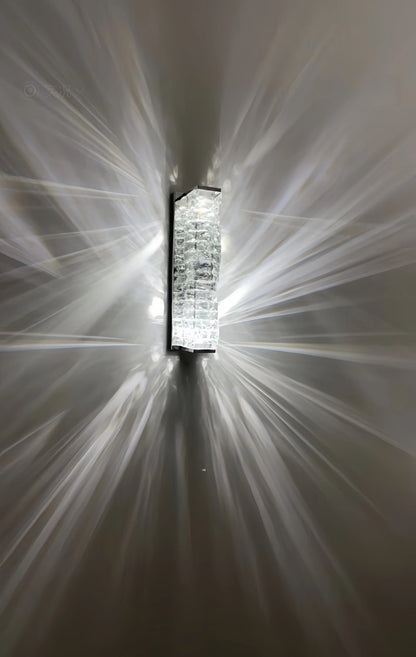 Luxury Crystal Wall Lamp Modern LED Sconce Chrome Gold Mirror Wall Light For Living Room Bedroom Aisle Indoor Decor Vanity Light