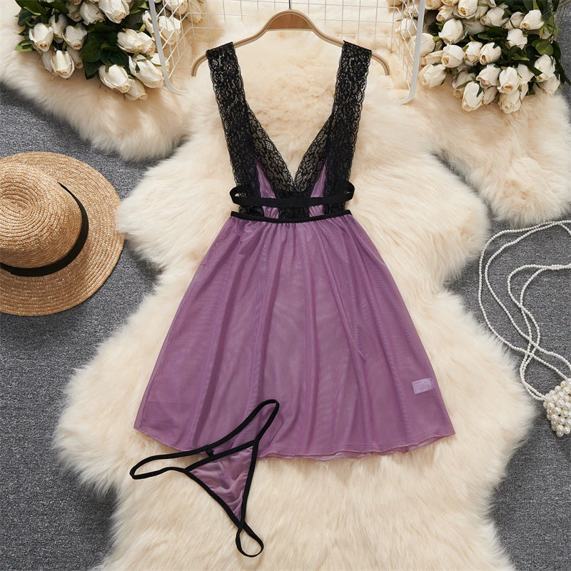 Women Lace Patchwork Velour Strappy Catsuits Fashion One Piece Combination Rompers Erotic Fashion Sexy Bunny Bodysuits Cosplay