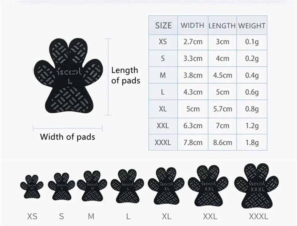 Dog Anti-Slip Pads Waterproof Paw Protectors Self Adhesive Shoes Booties Socks Replacemen Foot Patch To Keeps Dogs from Slipping