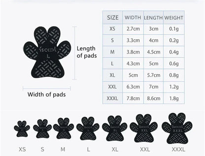 Dog Anti-Slip Pads Waterproof Paw Protectors Self Adhesive Shoes Booties Socks Replacemen Foot Patch To Keeps Dogs from Slipping