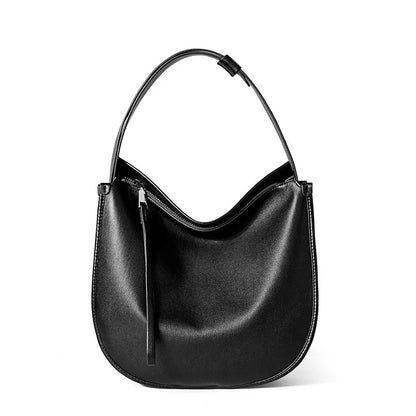 Women's Genuine Grade Cow Leather Bag Luxury Designer Ladies Shoulder Crossbody Purse Bag Female Cowhide Large Capacity Tote Bag