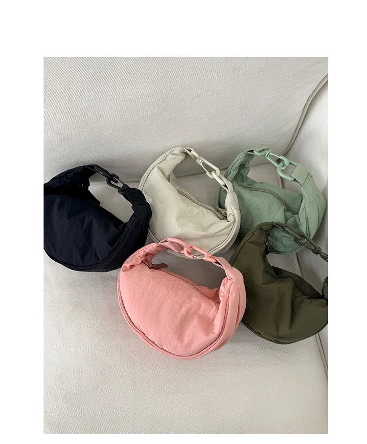 New Mini Women's Nylon Shoulder Bag Casual Sports Female Hobos Crossbody Bags Fashion Female Fanny Pack Purse Handbags